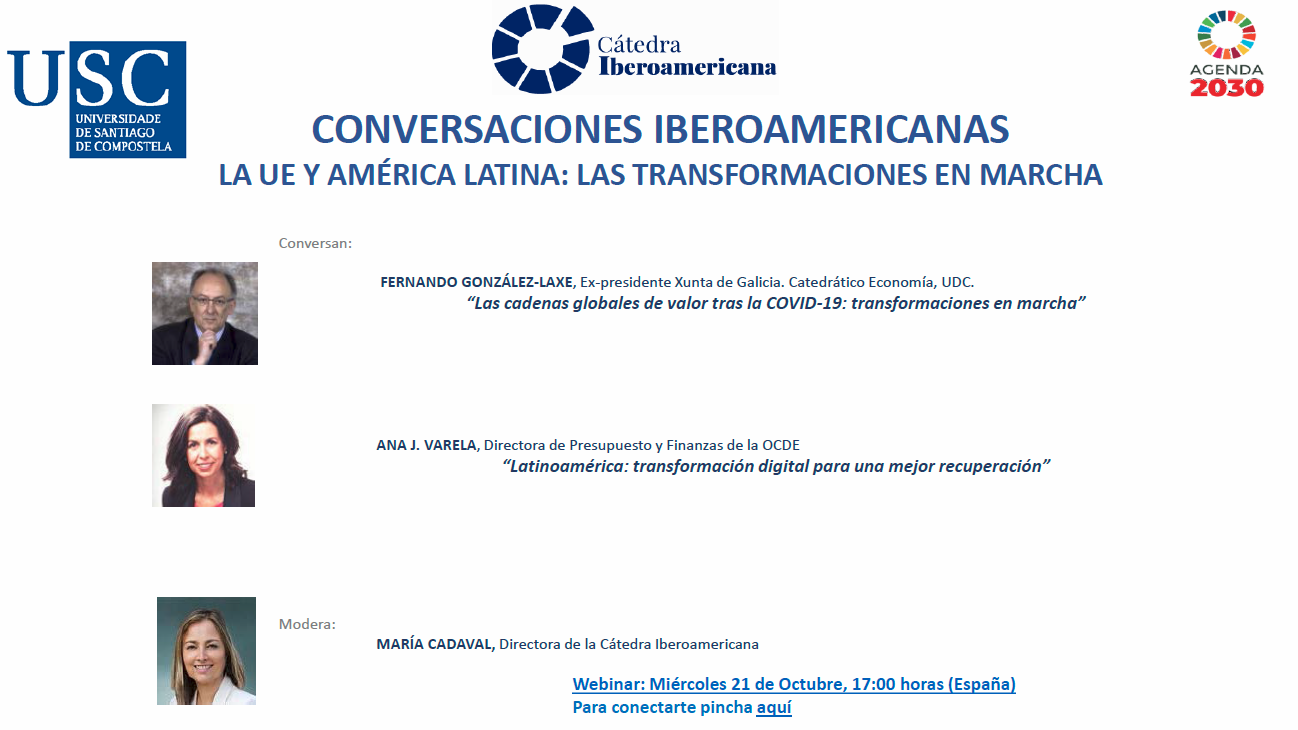 En este momento estás viendo II Encuentro de las Conversaciones Iberoamericanas con la participación de D. Fernando González-Laxe y Dña. Ana Varela